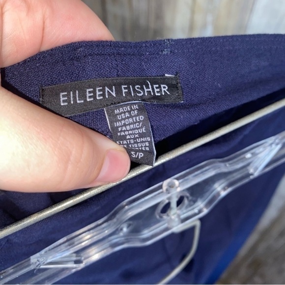 Eileen Fisher Navy Stretch Pants - Picture 5 of 5